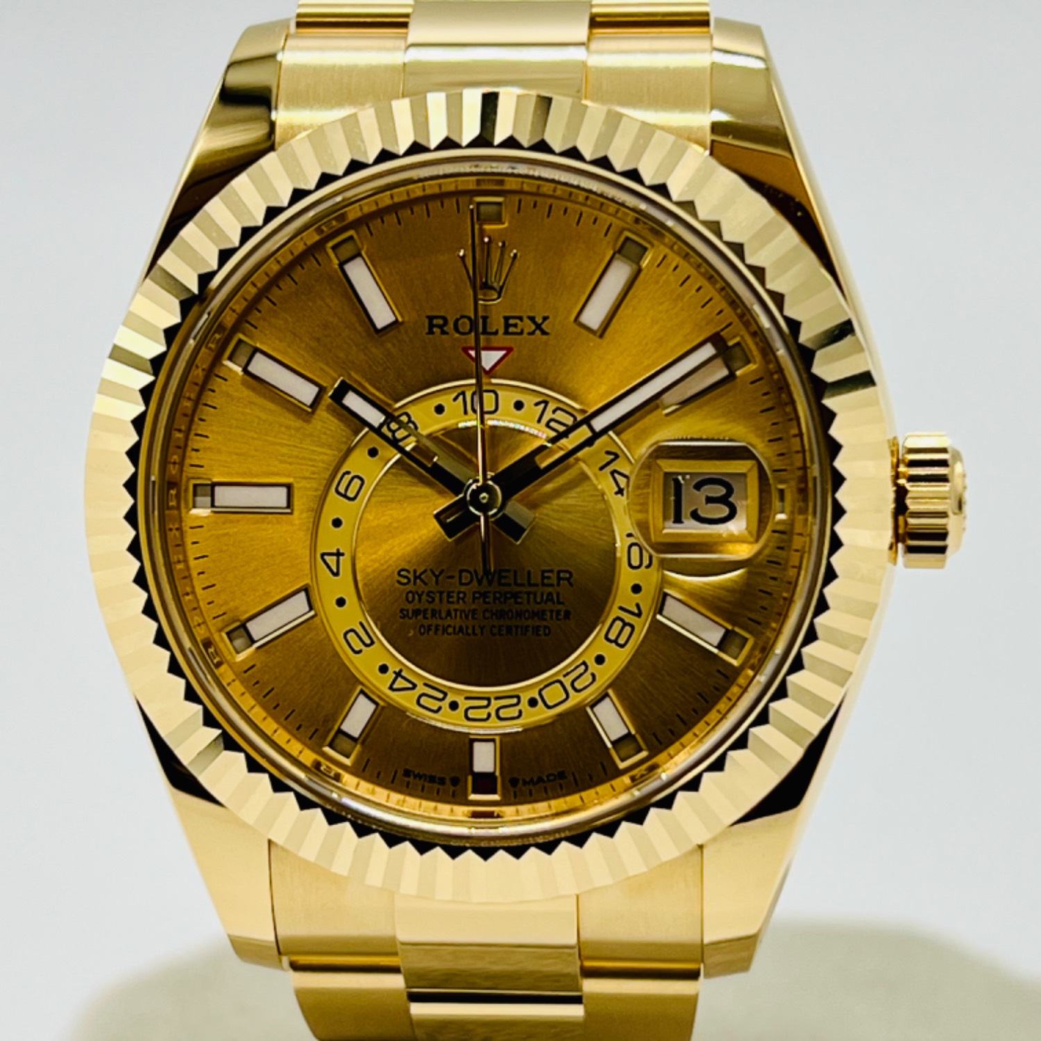 金色の村 2023年新作】ロレックス スカイドゥエラー 336938 シャンパンカラー
