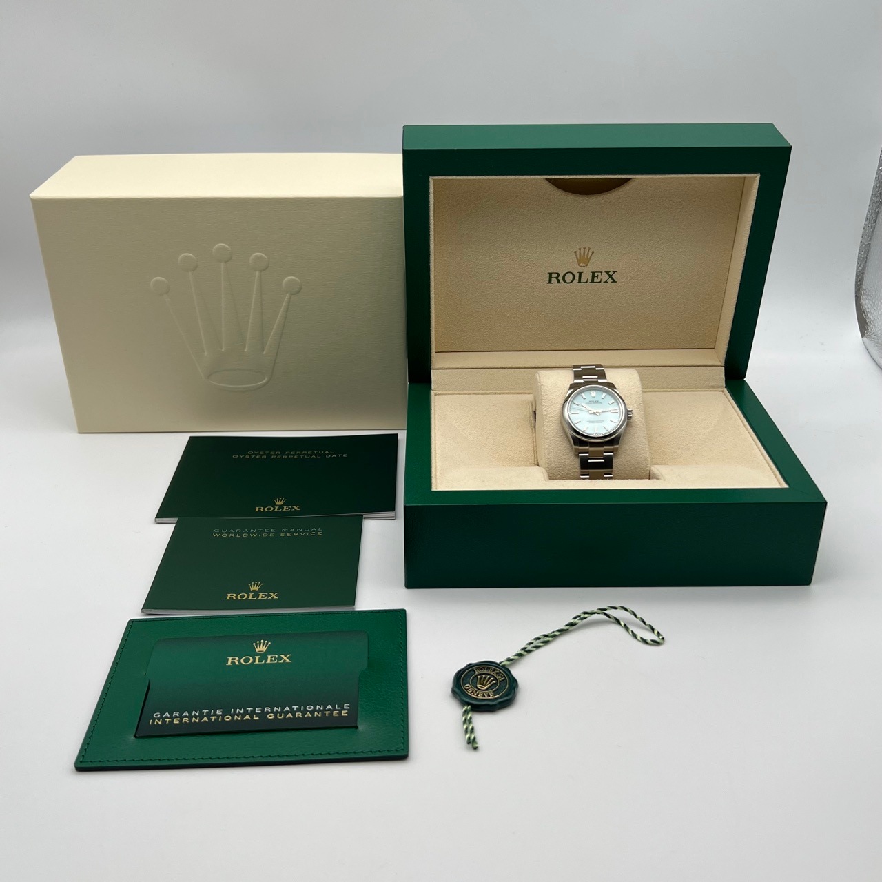 ロレックス オイスターパーペチュアル 277200 ターコイズブルー ステンレスチール 31mm