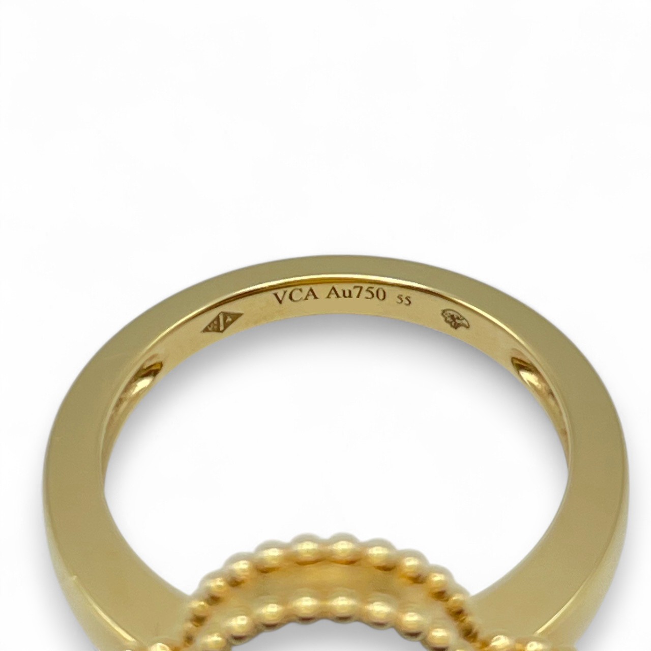 【新品】イエローゴールド　マザーオブパール ヴァンクリーフ＆アーペル スウィート アルハンブラ ペンダント