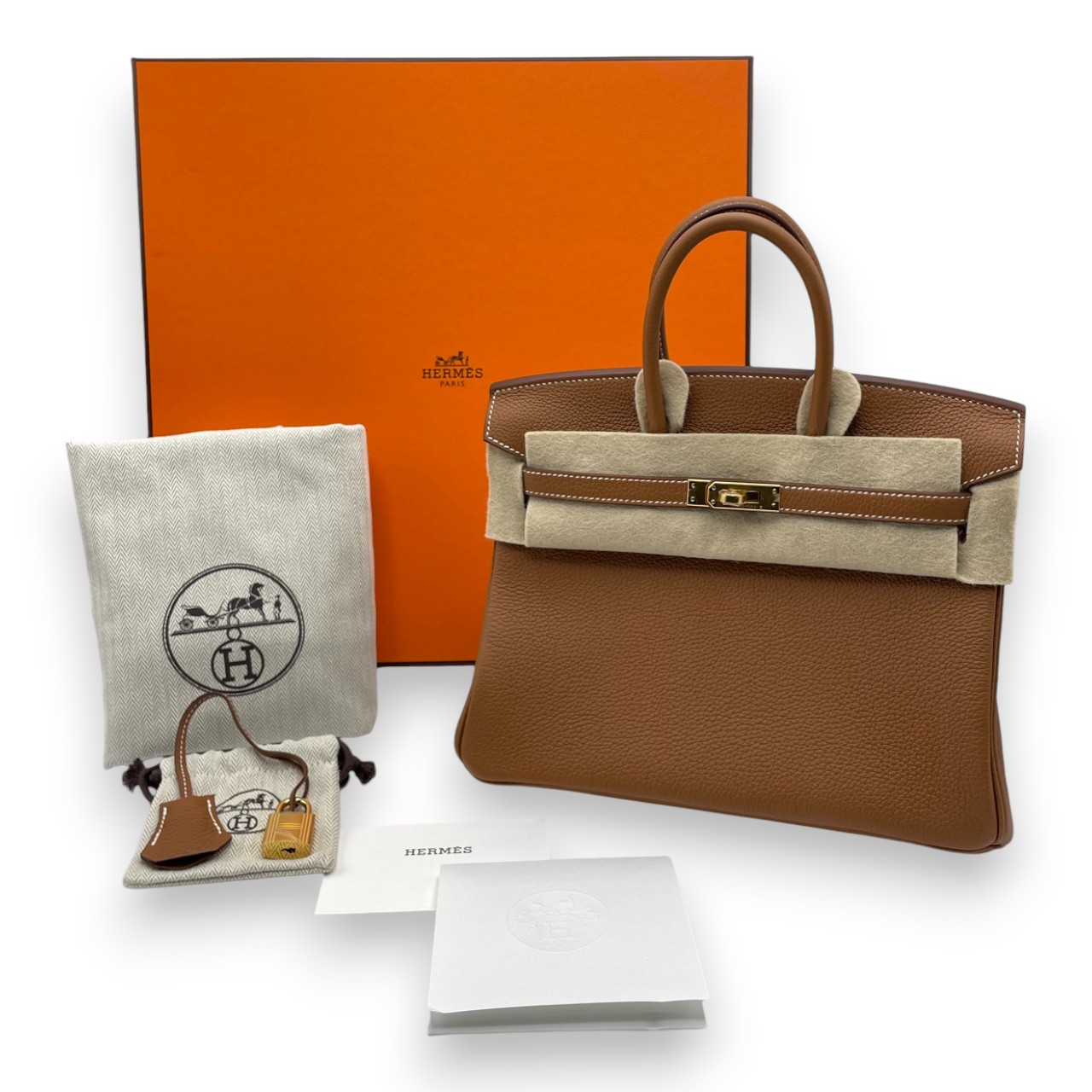 エルメス バーキン 25 ゴールド トゴ ゴールド金具 B刻印