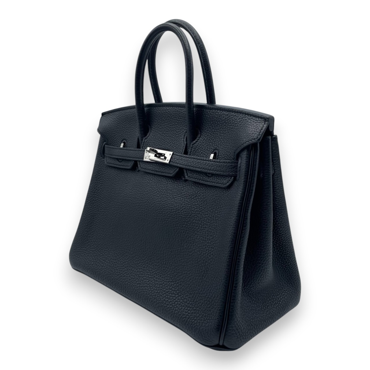 エルメス バーキン 25 ノワール トゴ シルバー金具 □O刻印