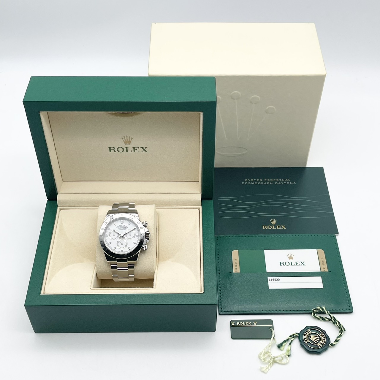 【廃盤モデル】【鏡面バックル】ロレックス デイトナ 116520 ホワイト ステンレススチール 40mm