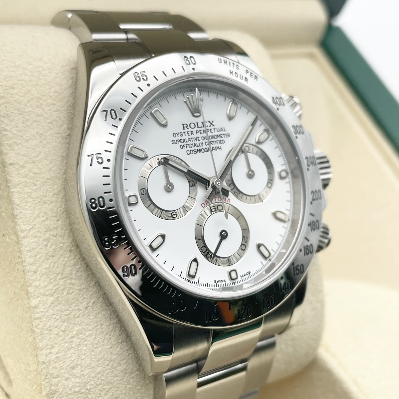 【廃盤モデル】【鏡面バックル】ロレックス デイトナ 116520 ホワイト ステンレススチール 40mm