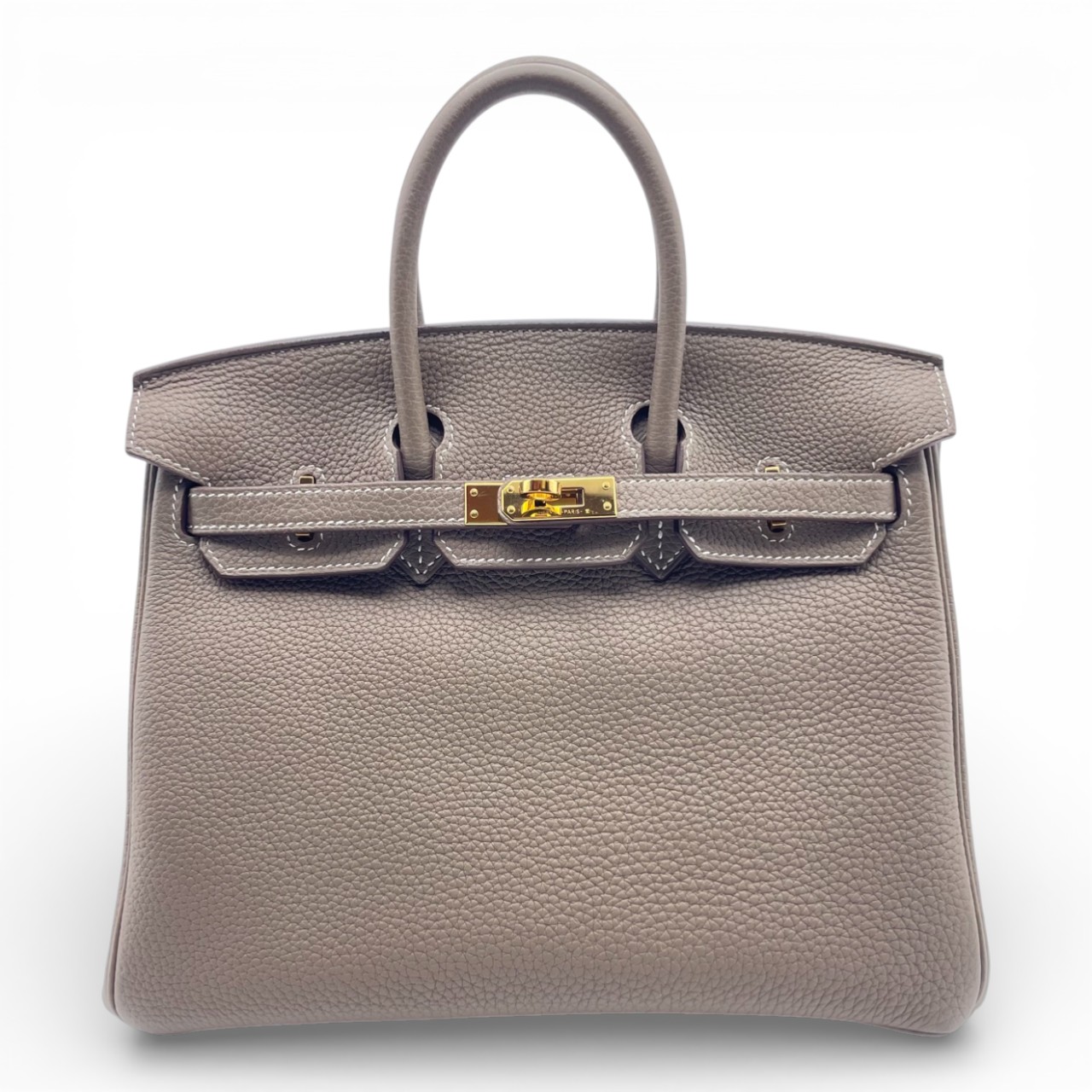 エルメス バーキン 25 エトゥープ トゴ ゴールド金具 C刻印