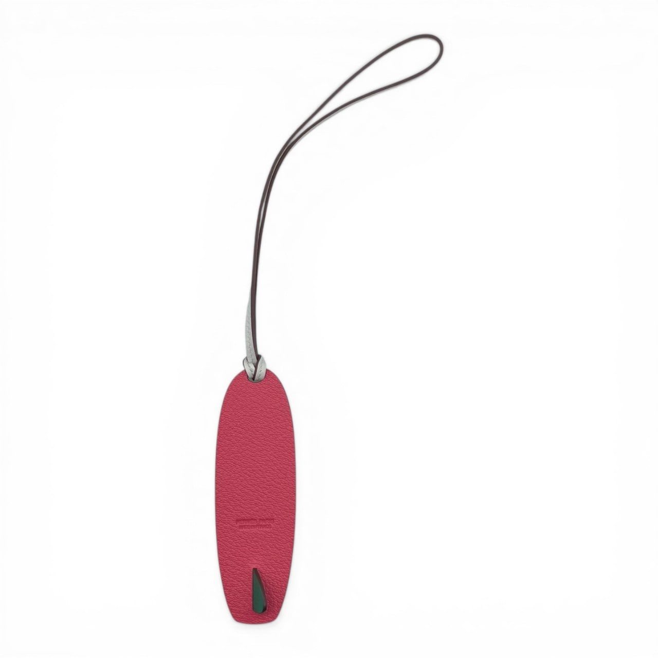 【ハワイ ワイキキ限定】エルメス プティアッシュ サーフボード チャーム ローズリップスティック/ライム シェーブル