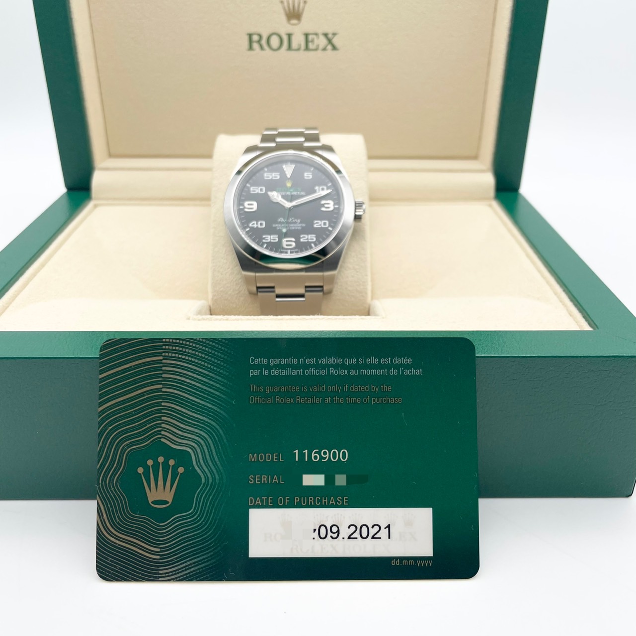 ロレックス エアキング 116900 ブラック 40mm