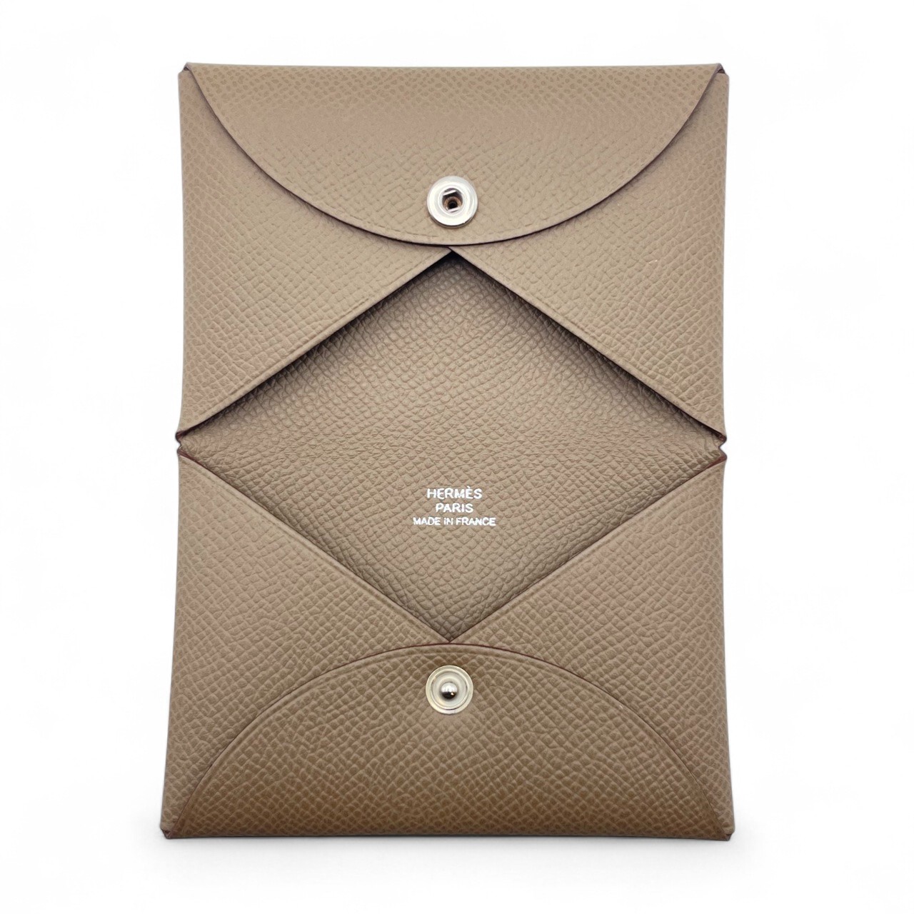 エルメス カルヴィ エトゥープ エプソン シルバー金具 W刻印