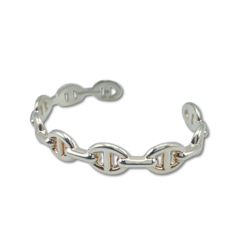 エルメス シェーヌダンクル アンシェネ　バングル LG新品未使用品 エルメス シェーヌ・ダンクル アンシェネ バングル LG シルバー925