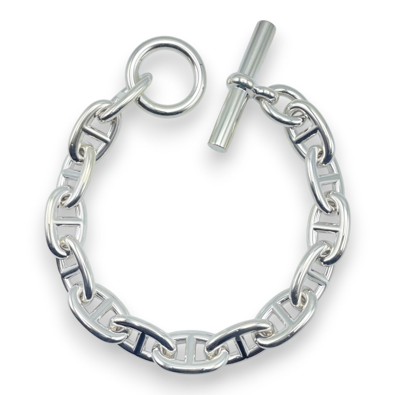 エルメス シェーヌ・ダンクル ブレスレット TGM シルバー925 14コマ