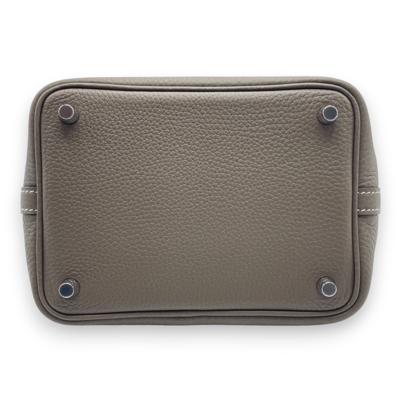 エルメス ピコタンロック PM エトゥープ トリヨンクレマンス シルバー金具 K刻印