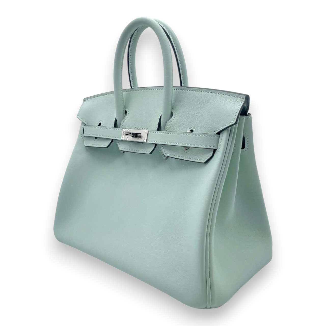 エルメス HERMES バッグ トランザット シルバー金具 D刻印　最終価格 エルメス バーキン 25 ヴェールペパーミント スイフト シルバー金具 K