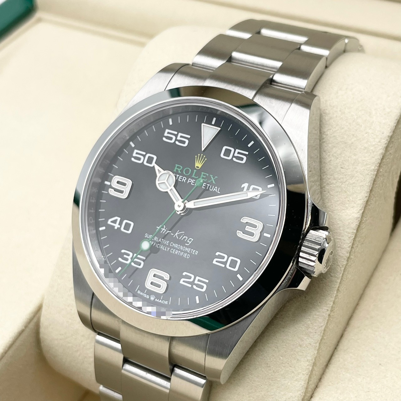 ロレックス エアキング 126900 ブラック ステンレススチール 40mm