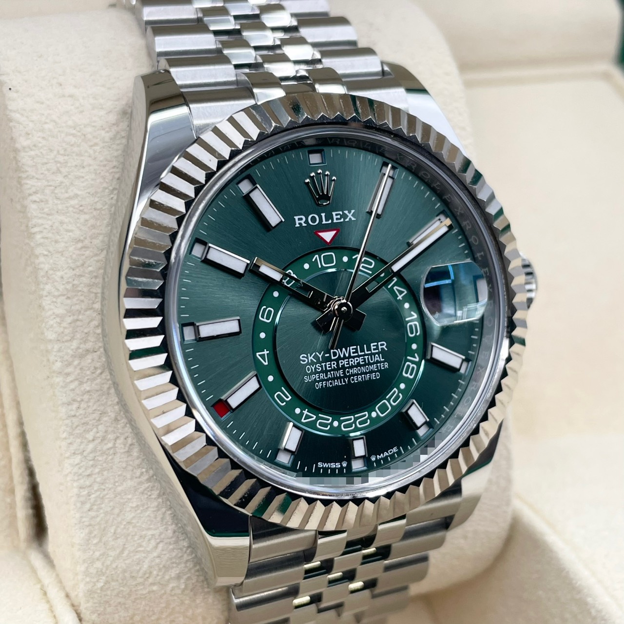 ロレックス スカイドゥエラー 336934 ミントグリーン オイスターブレス 42mm