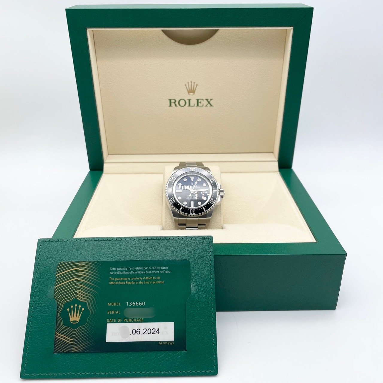 ロレックス ディープシー 136660 Dブルー オイスターブレスレット 44mm