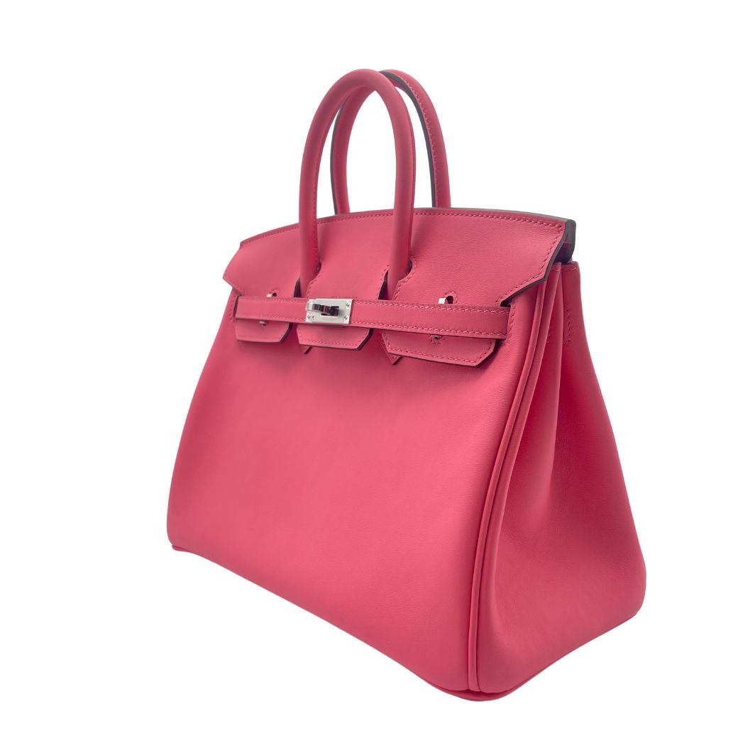 エルメス バーキン 25 ローズアザレ スイフト シルバー金具 K刻印