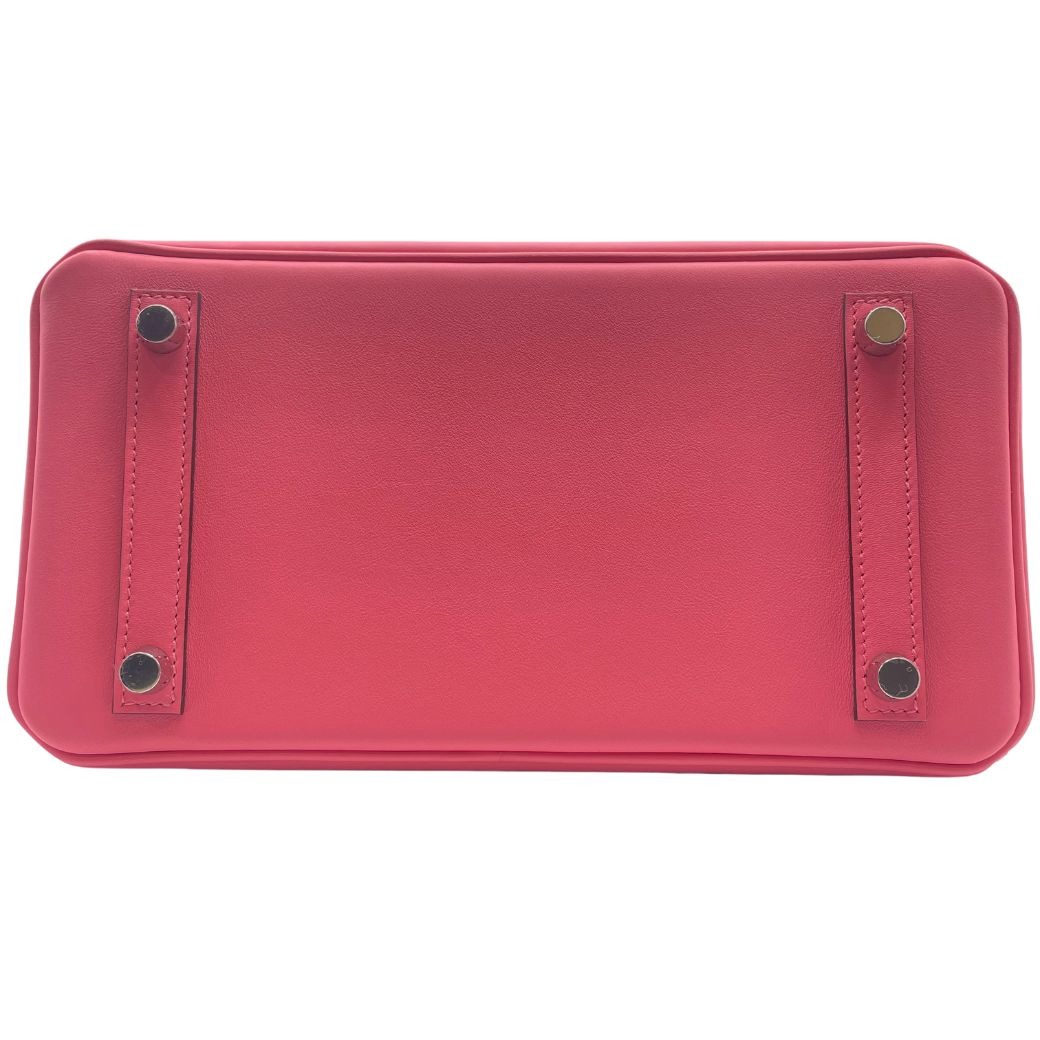 エルメス バーキン 25 ローズアザレ スイフト シルバー金具 K刻印