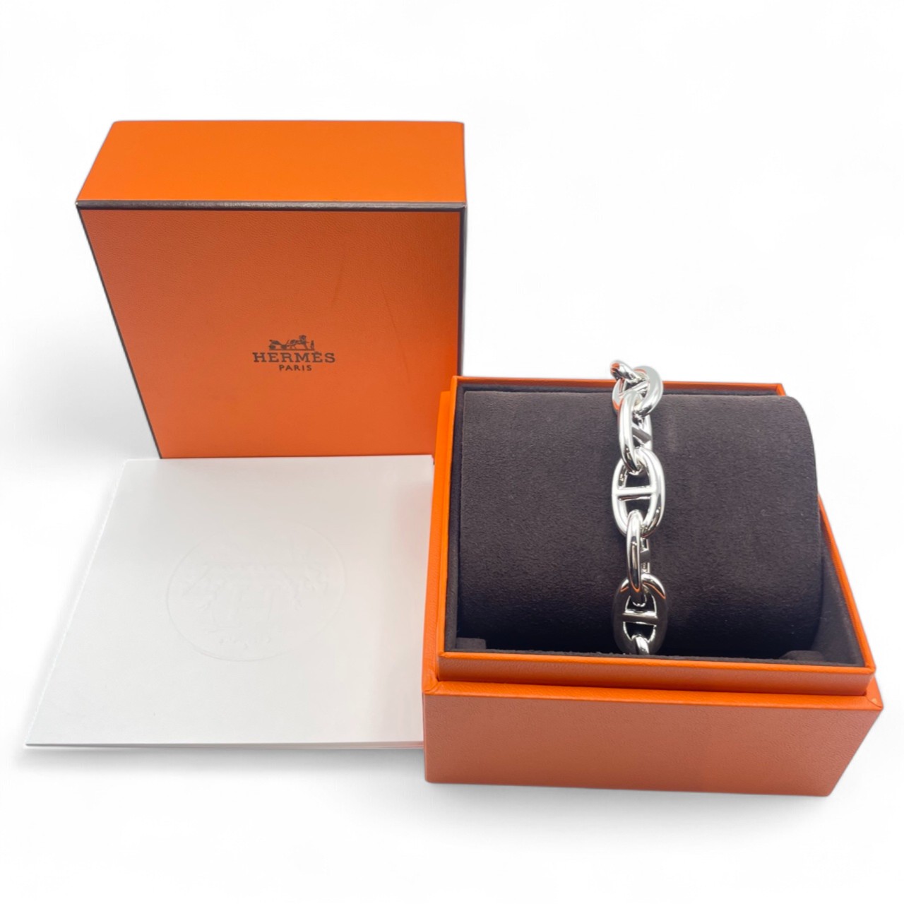 エルメス シェーヌ・ダンクル ブレスレット TGM シルバー925 12コマ