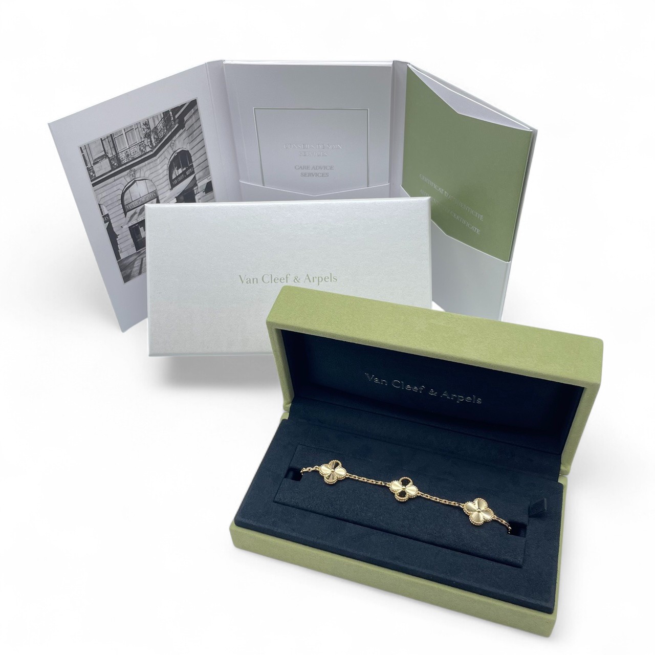 ヴァンクリーフ＆アーペル ヴィンテージアルハンブラ ブレスレット VCARP3JK00 イエローゴールド