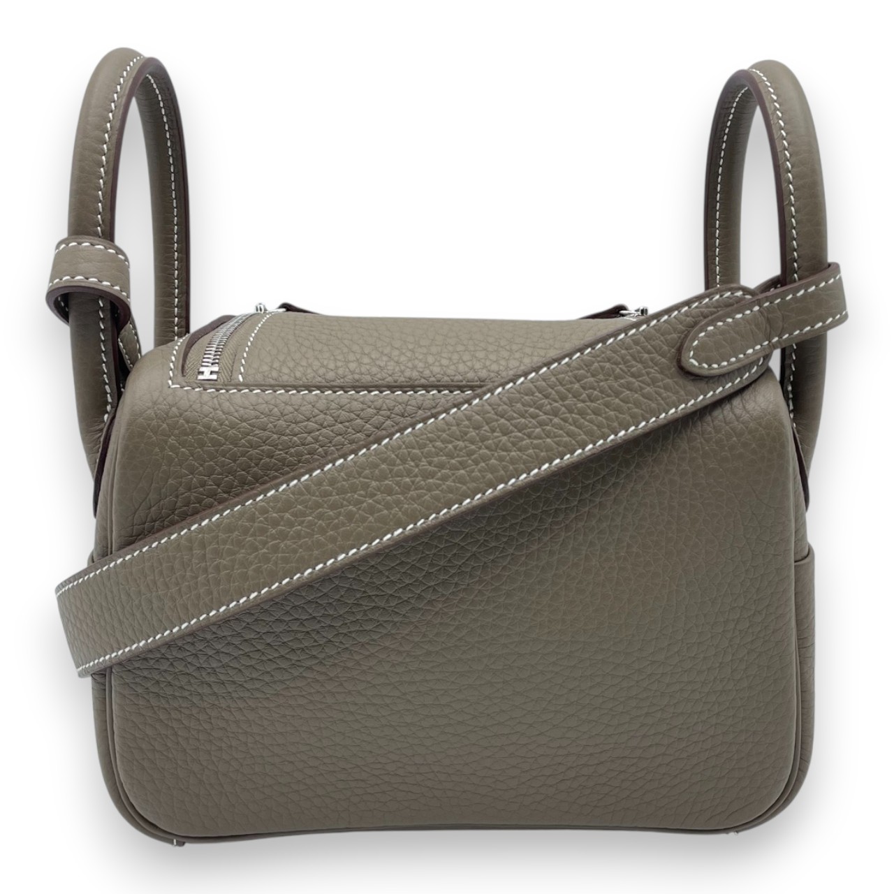 エルメス リンディミニ 20 エトゥープ トリヨンクレマンス シルバー金具 K刻印