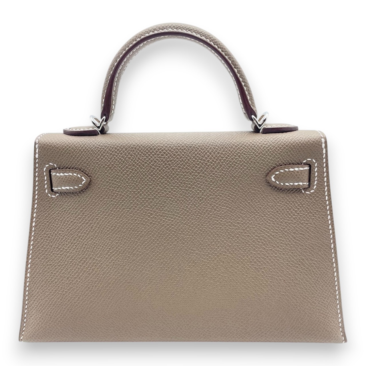 エルメス ミニケリー エトゥープ エプソン シルバー金具 W刻印