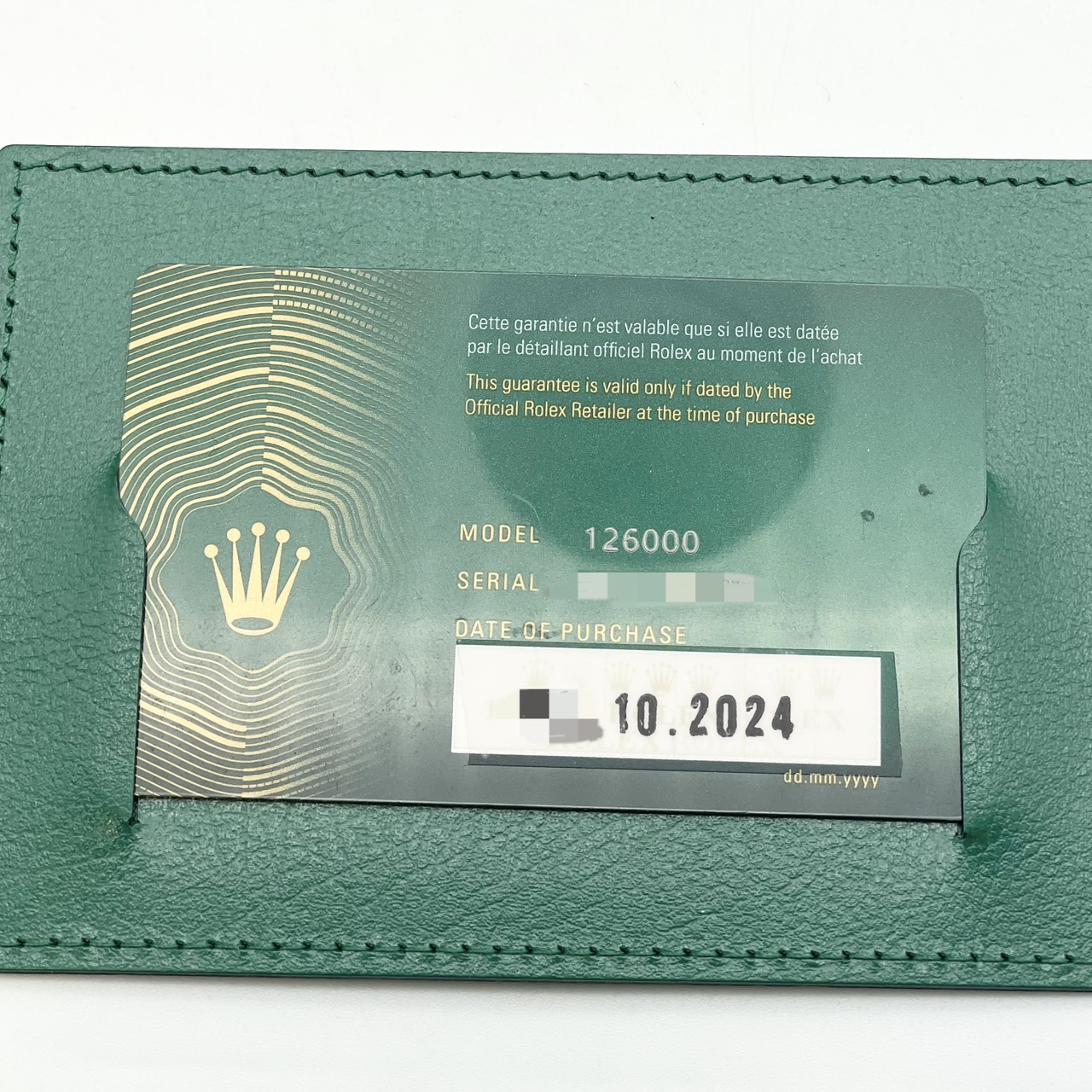 ロレックス オイスターパーペチュアル 126000 オイスターブレスレット セレブレーションモチーフ 36mm