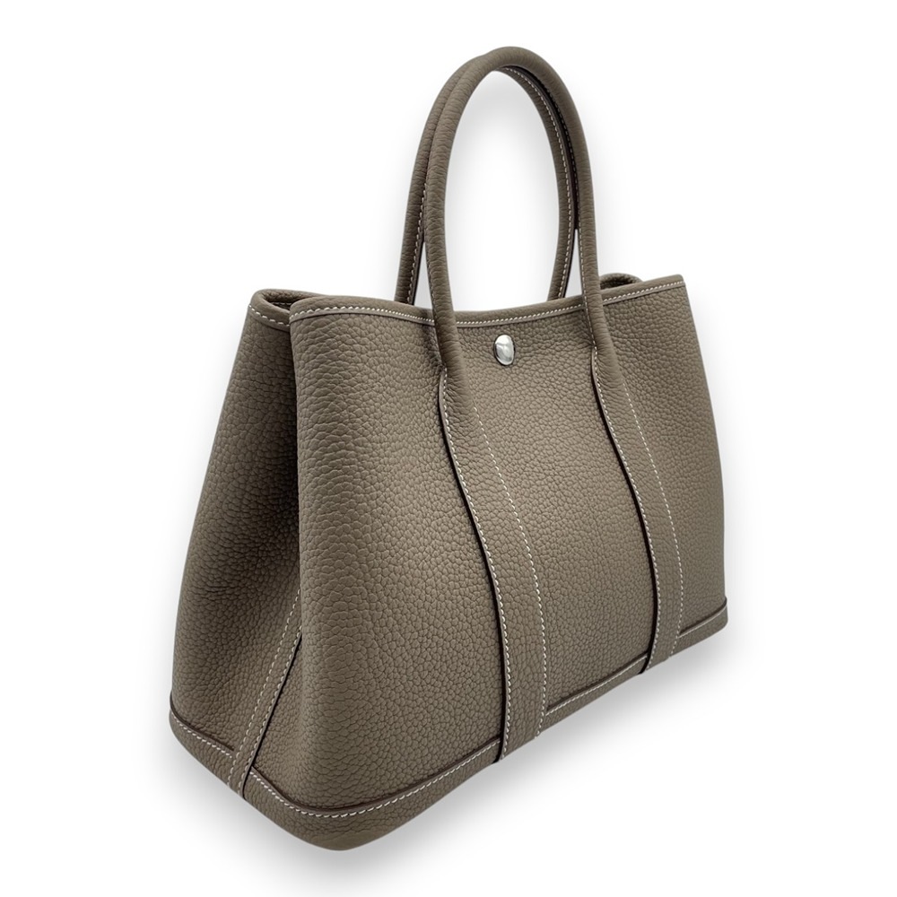 エルメス ガーデンパーティ TPM エトゥープ ネゴンダ シルバー金具 K刻印