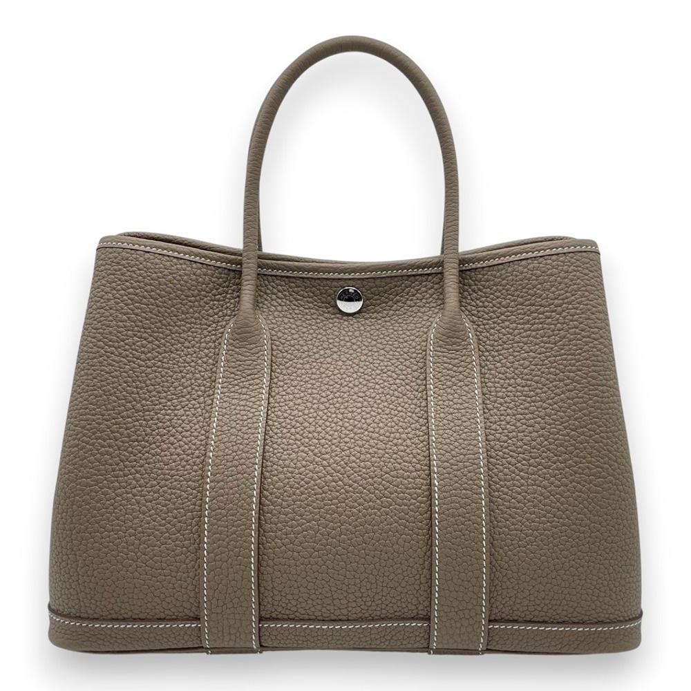 エルメス ガーデンパーティ TPM エトゥープ ネゴンダ シルバー金具 K刻印