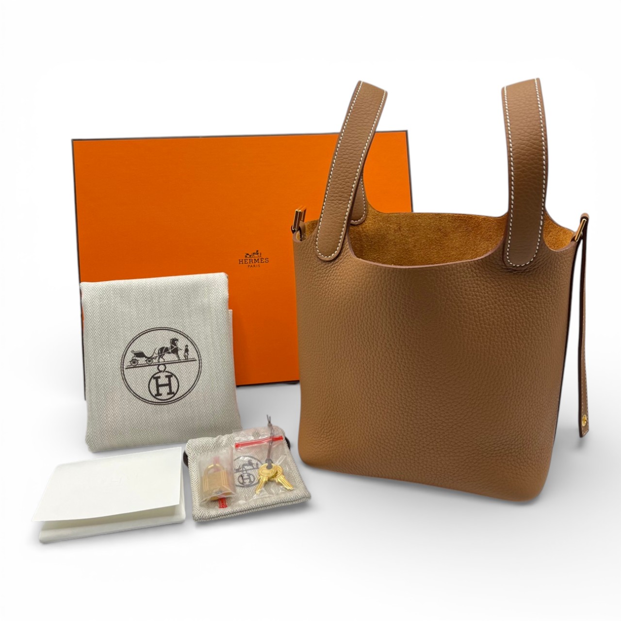 エルメス ピコタンロック PM ゴールド トリヨンクレマンス ゴールド金具 G刻印