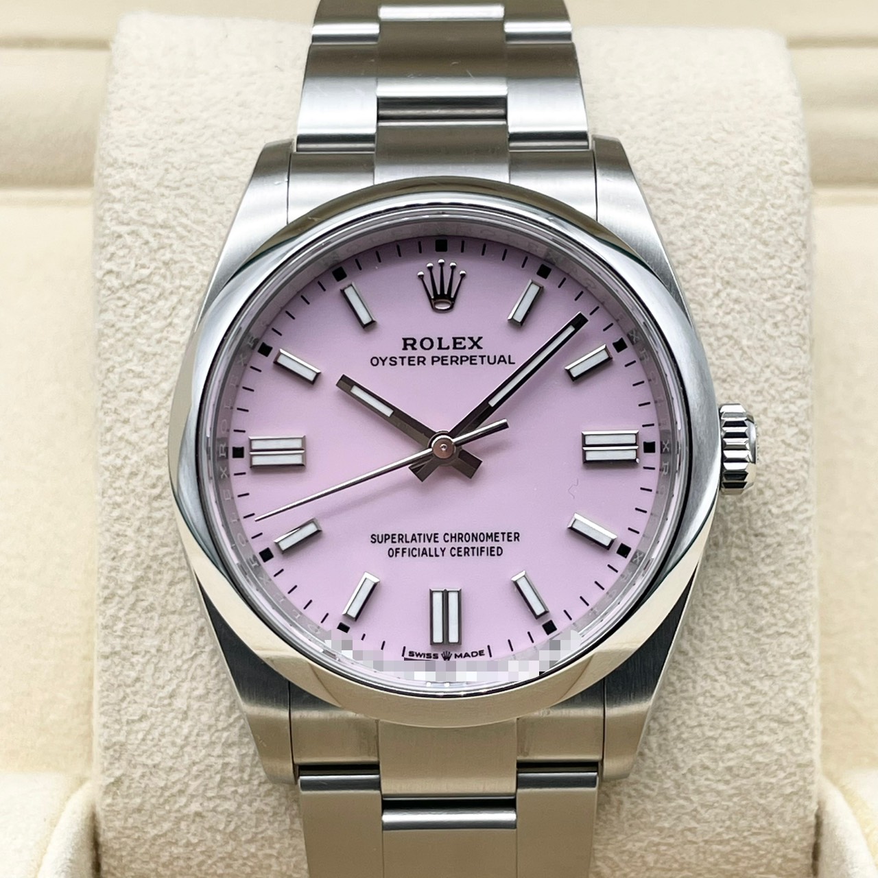 ロレックス オイスターパーペチュアル 126000 キャンディピンク オイスターブレスレット 36mm