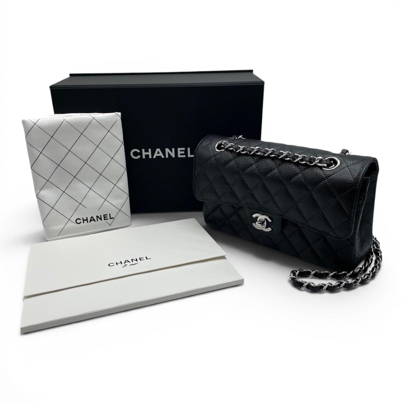 CHANELキャビアスキンマトラッセ CHANEL マトラッセ ココボール ダイアナフラップ シングルフラップ
