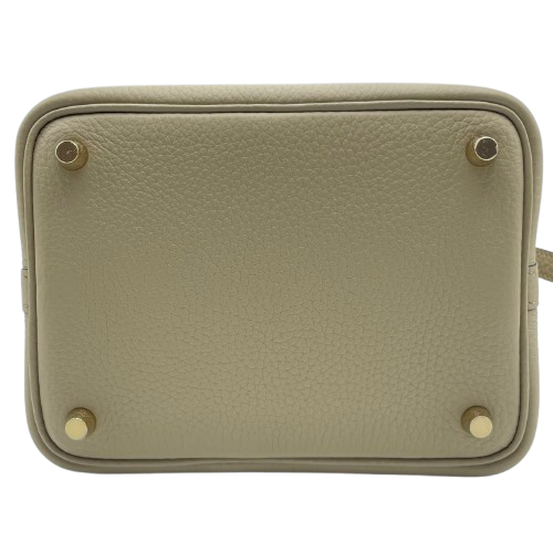 エルメス ピコタンロック PM ベージュマルファ トリヨンクレマンス ゴールド金具 W刻印