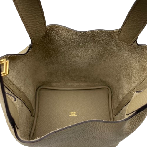 エルメス ピコタンロック PM ベージュマルファ トリヨンクレマンス ゴールド金具 W刻印