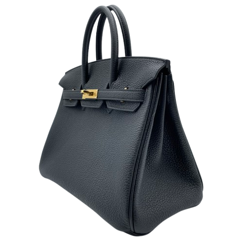 エルメス バーキン 25 ノワール トゴ ゴールド金具 W刻印