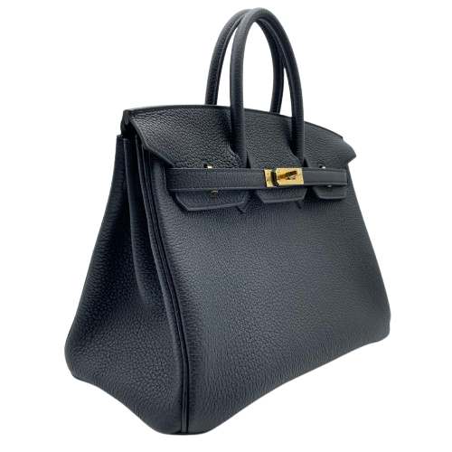 エルメス バーキン 25 ノワール トゴ ゴールド金具 W刻印