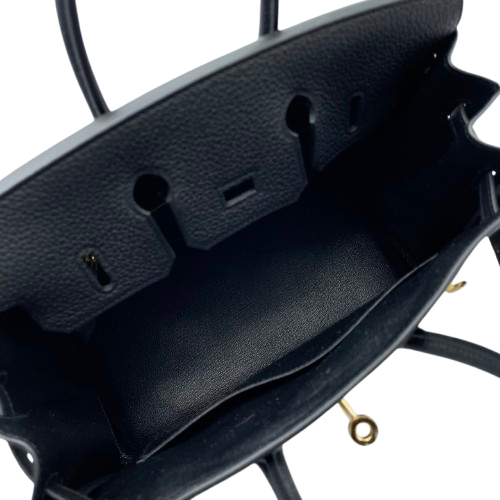 エルメス バーキン 25 ノワール トゴ ゴールド金具 W刻印