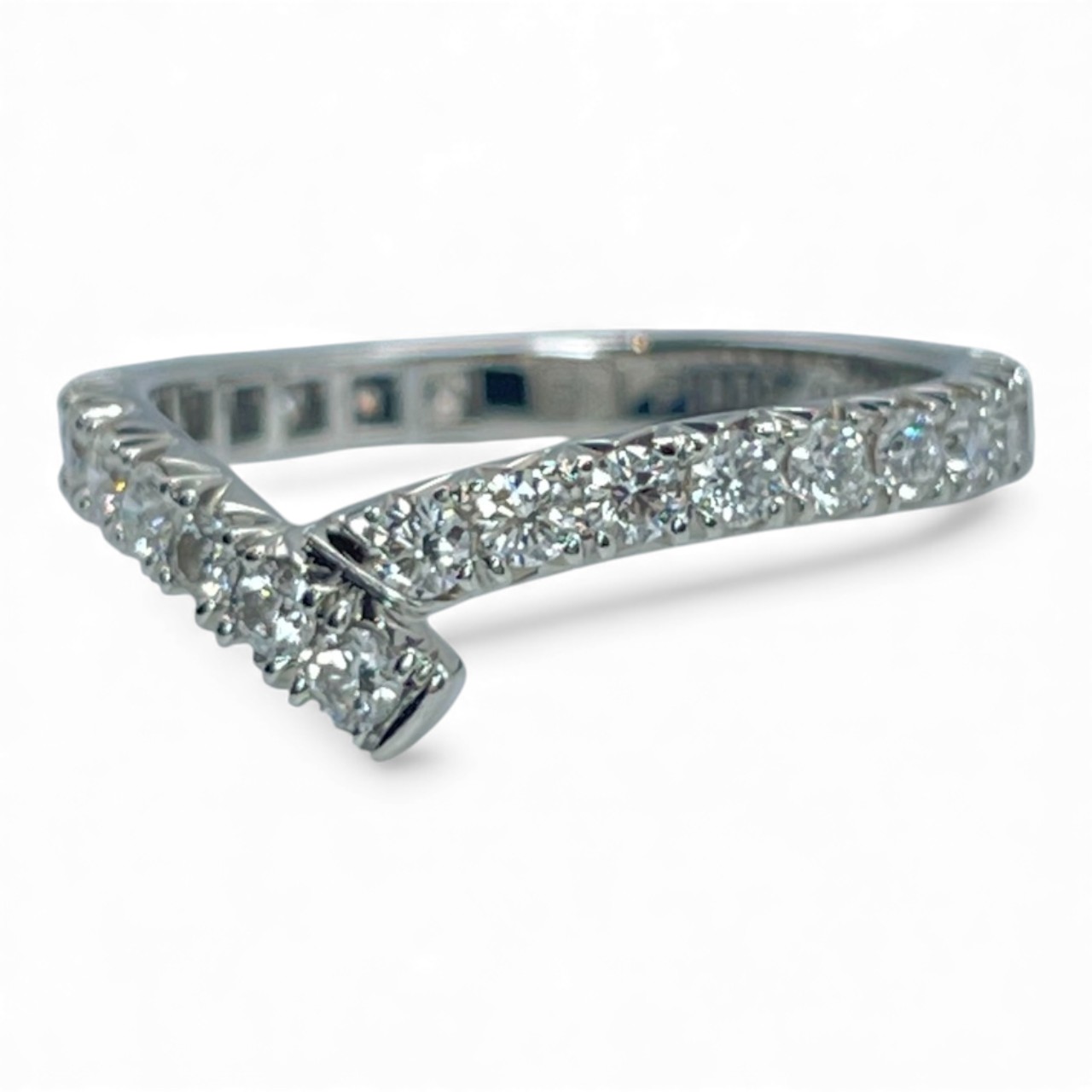 ハリー・ウィンストン リボン・バンド リング WBDPRDPAR 50 ダイヤモンド プラチナ950 10号