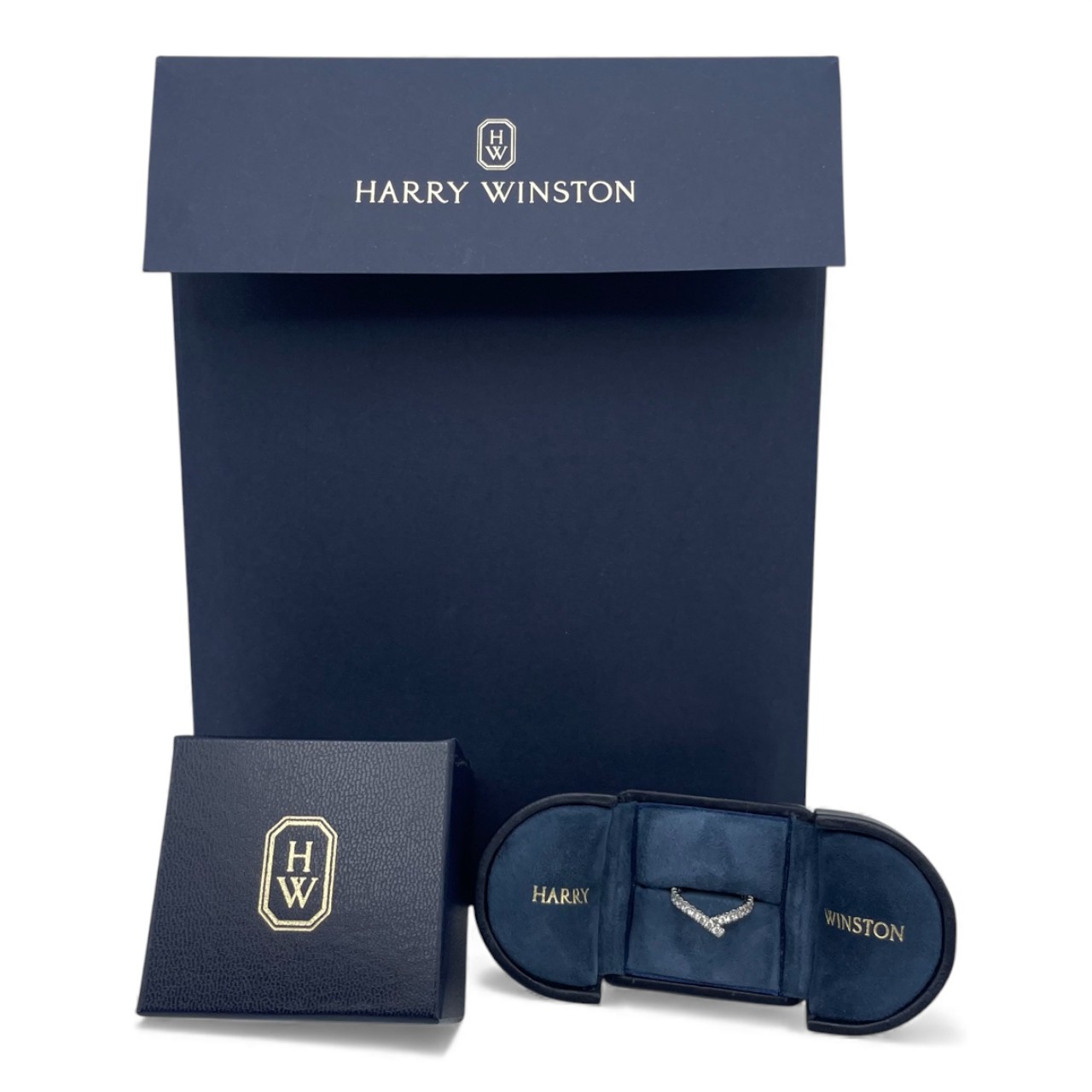 ハリー・ウィンストン リボン・バンド リング WBDPRDPAR 50