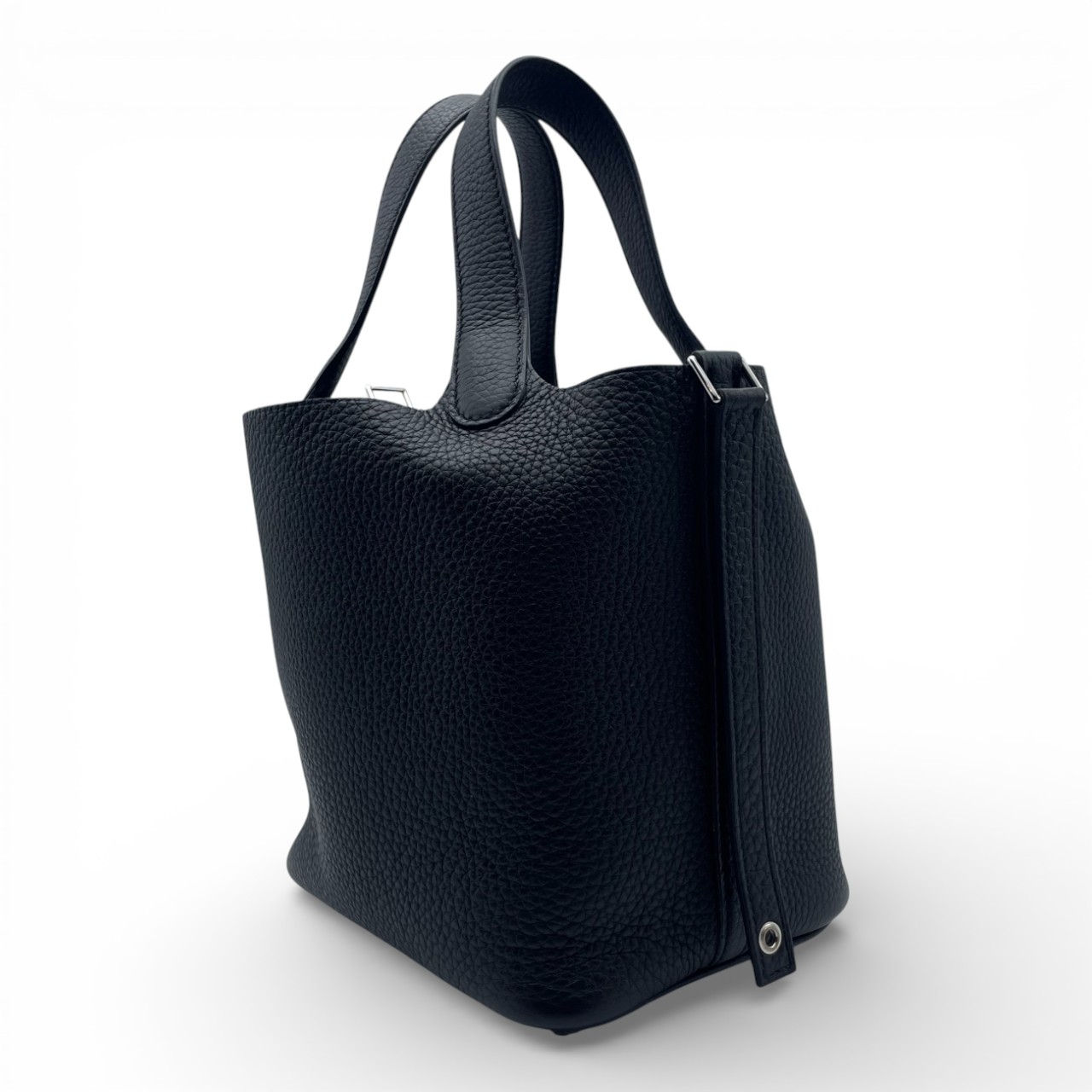 エルメス ピコタンロック PM ノワール トリヨンクレマンス シルバー金具 W刻印