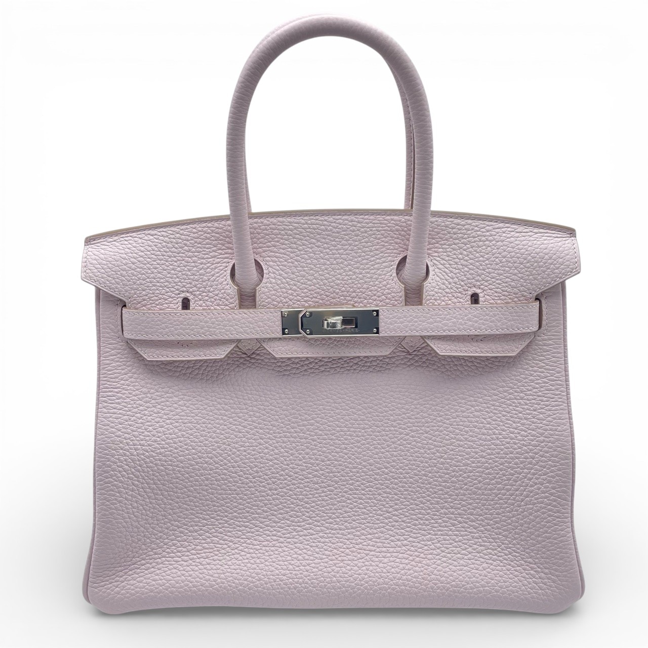 エルメス バーキン 30 モーヴペール トリヨンクレマンス シルバー金具 B刻印