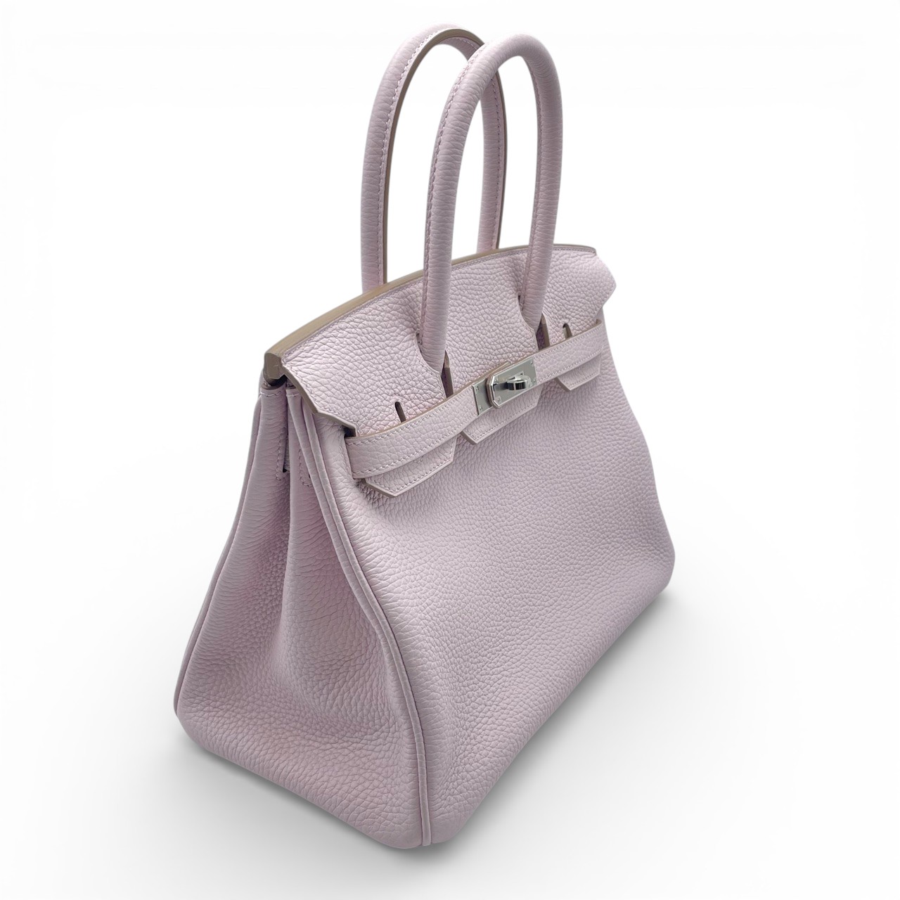 エルメス バーキン 30 モーヴペール トリヨンクレマンス シルバー金具 B刻印