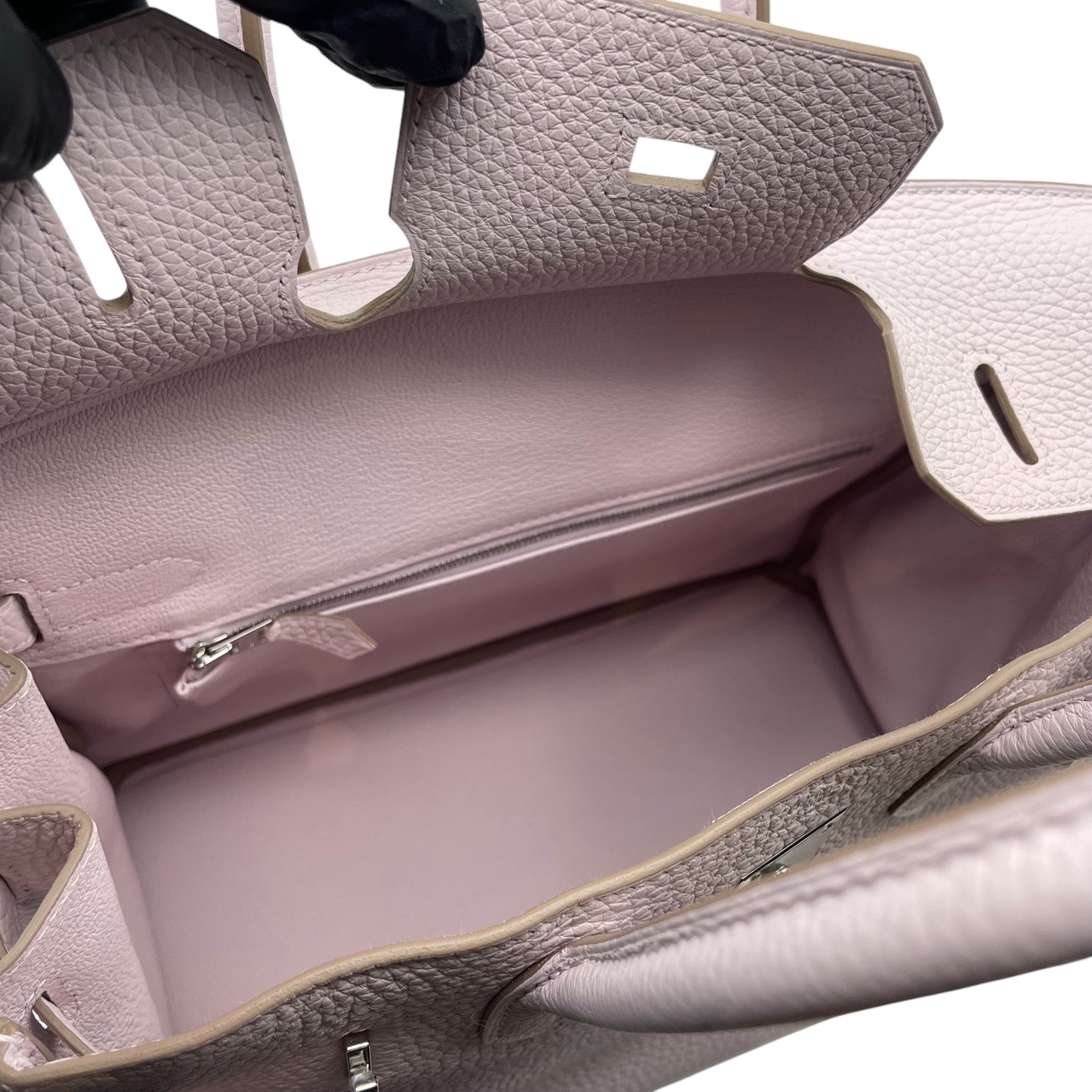 エルメス バーキン 30 モーヴペール トリヨンクレマンス シルバー金具 B刻印