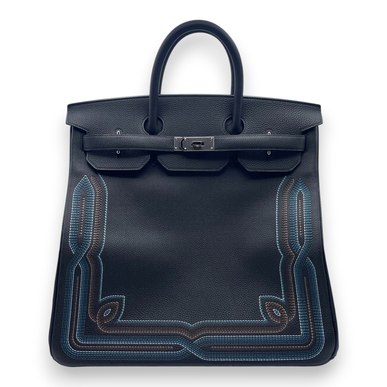 【限定モデル】エルメス オータクロア ウエスタン 40 ノワール トゴ シルバー金具 Z刻印