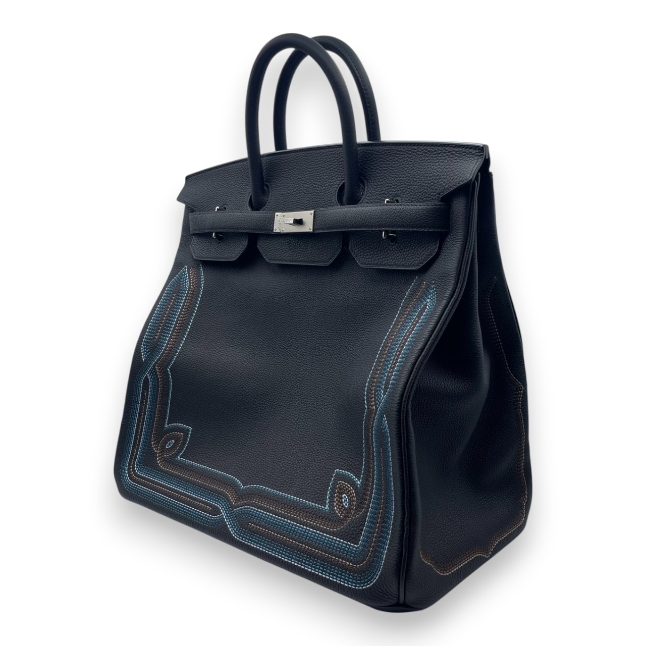 【限定モデル】エルメス オータクロア ウエスタン 40 ノワール トゴ シルバー金具 Z刻印