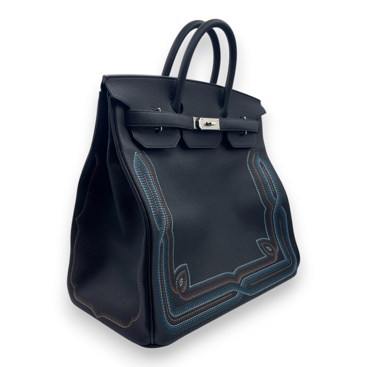 【限定モデル】エルメス オータクロア ウエスタン 40 ノワール トゴ シルバー金具 Z刻印