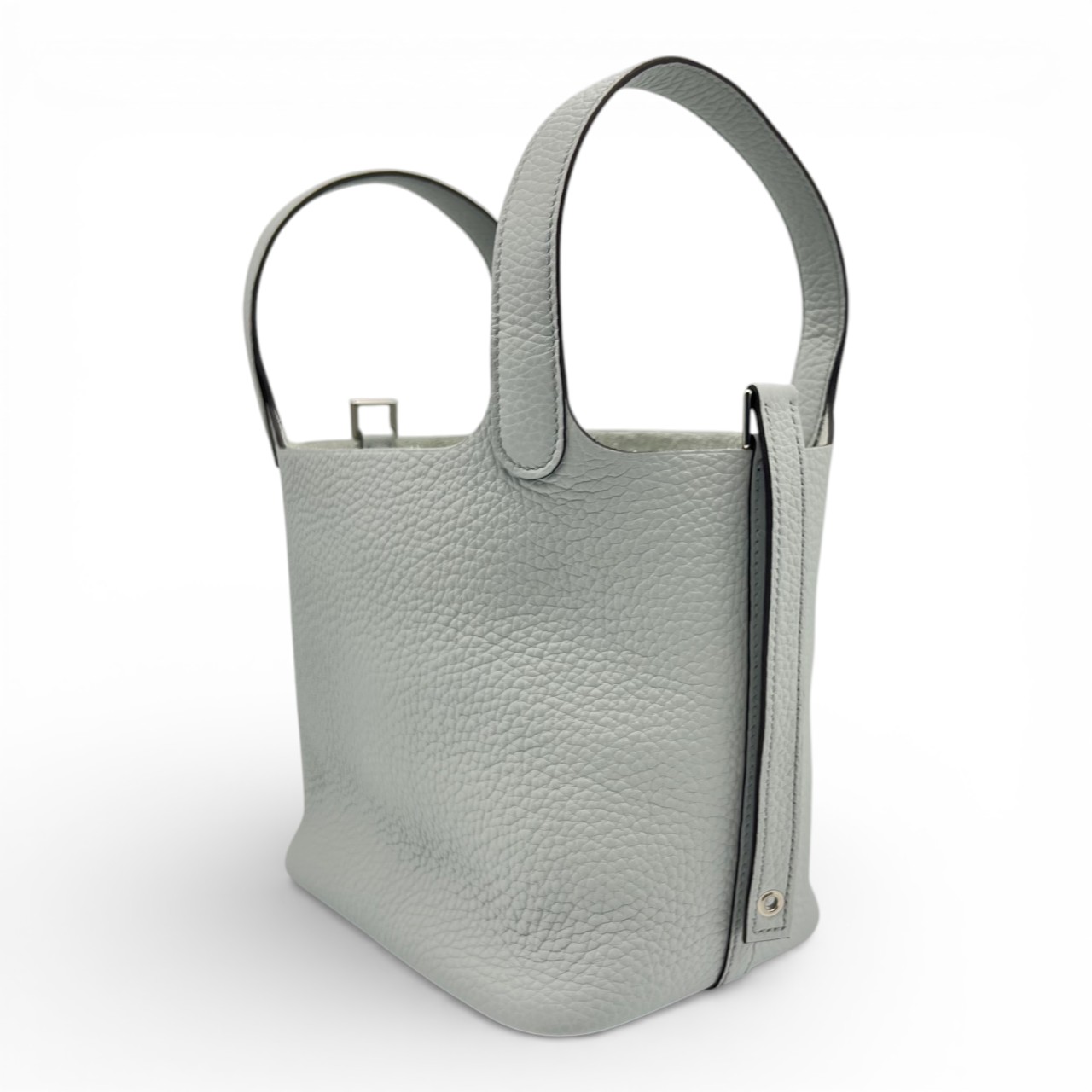 エルメス ピコタンロック PM ブルーペール トリヨンクレマンス シルバー金具 K刻印