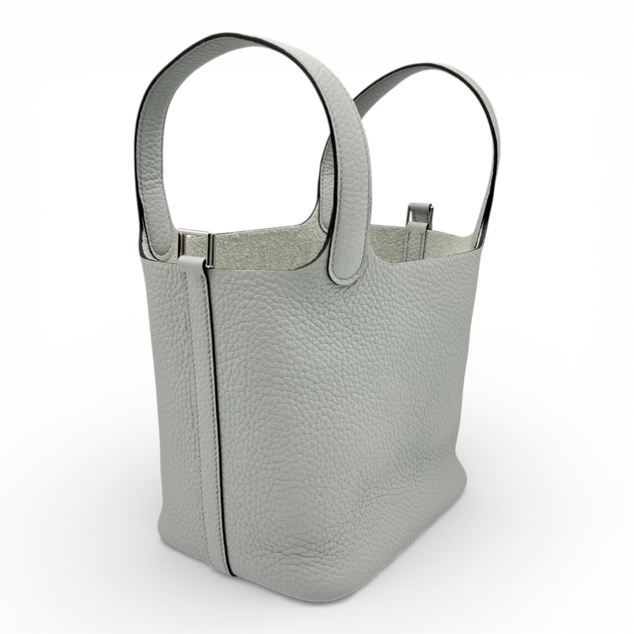 エルメス ピコタンロック PM ブルーペール トリヨンクレマンス シルバー金具 K刻印