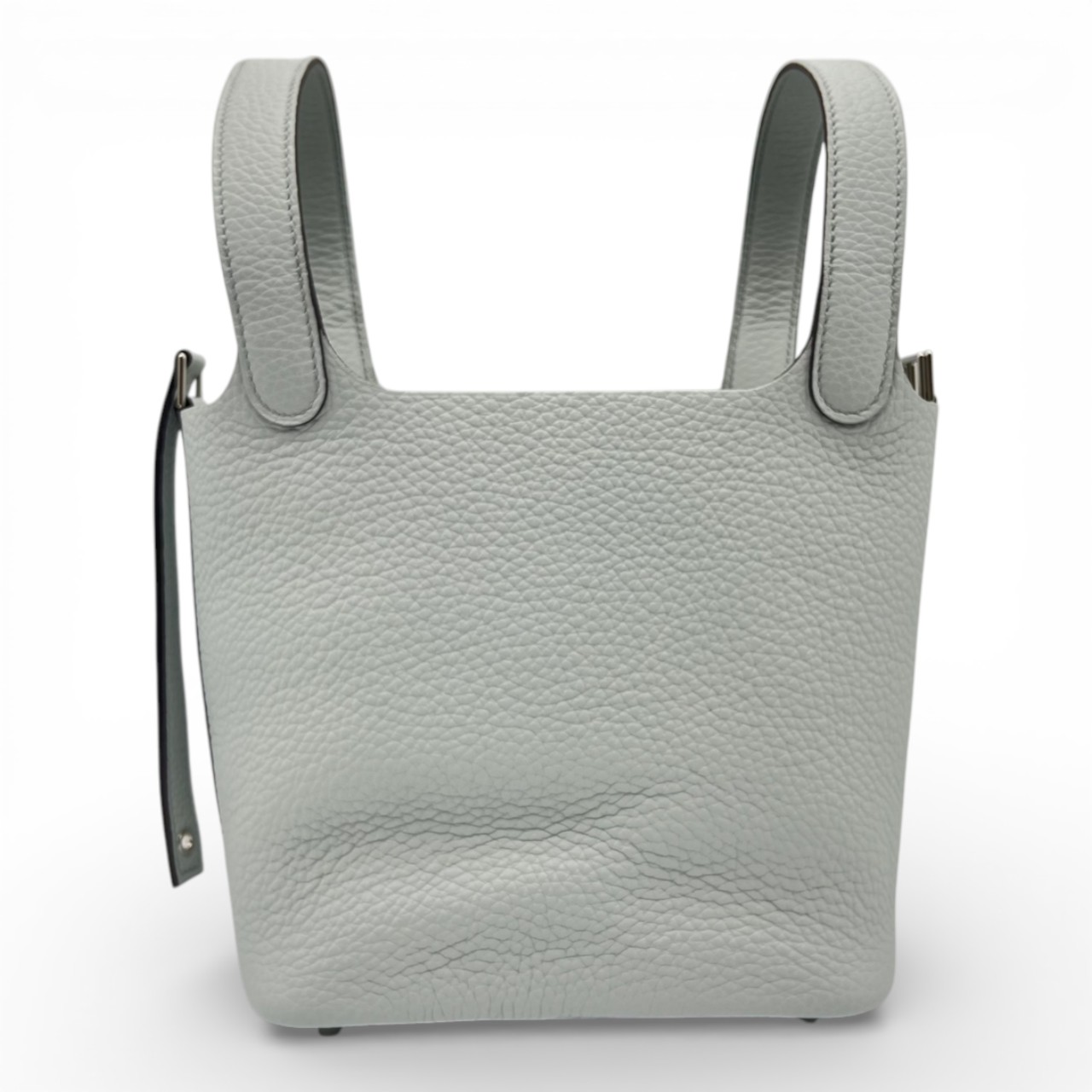 エルメス ピコタンロック PM ブルーペール トリヨンクレマンス シルバー金具 K刻印