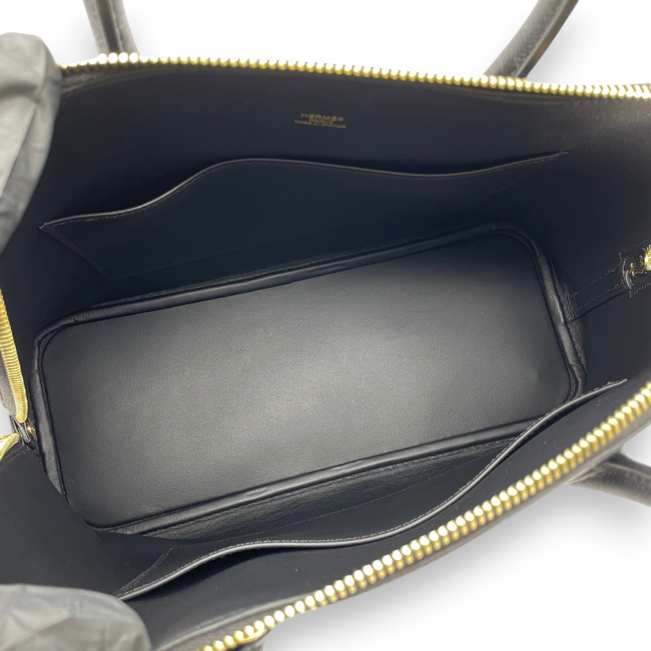 エルメス ボリード1923 30 ノワール エプソン ゴールド金具 W刻印