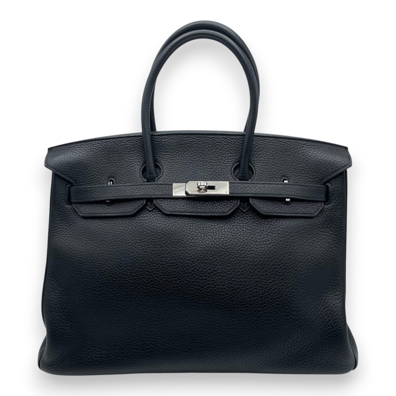 エルメス バーキン 35 ノワール トゴ シルバー金具 □M刻印