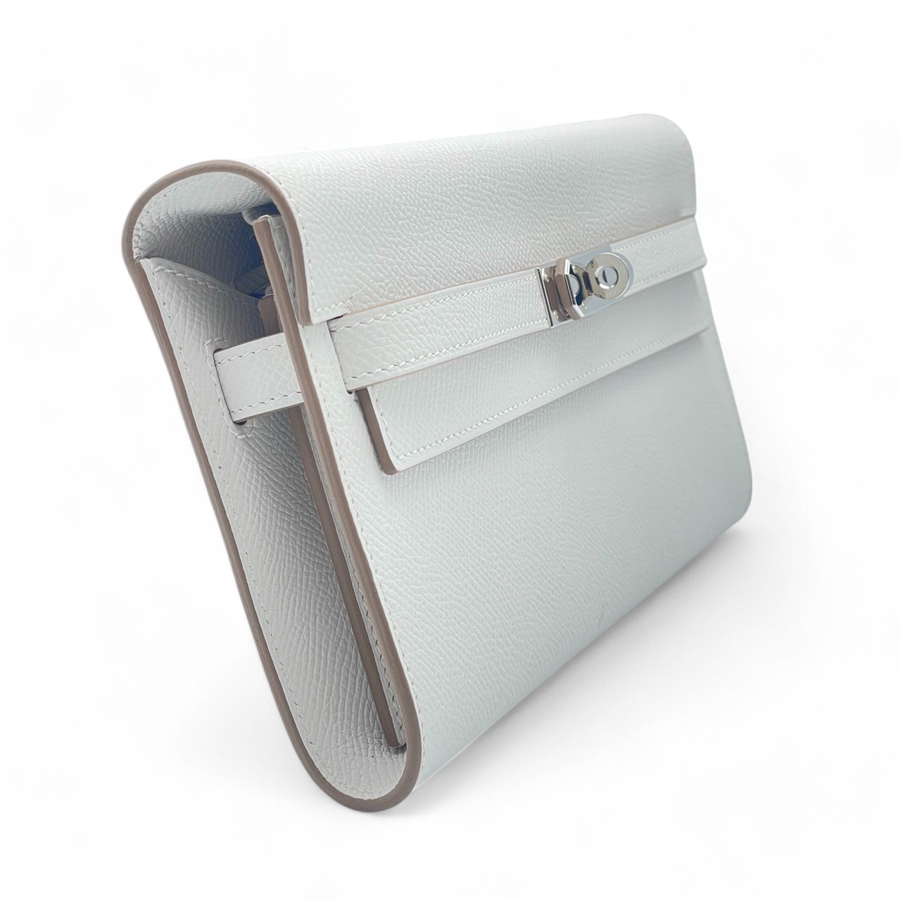 ❤未使用品❤カヴァリエピンブローチ アイボリーｘシルバー金具 エルメス エルメス ミニケリー エトゥープ エプソン シルバー金具 K刻印